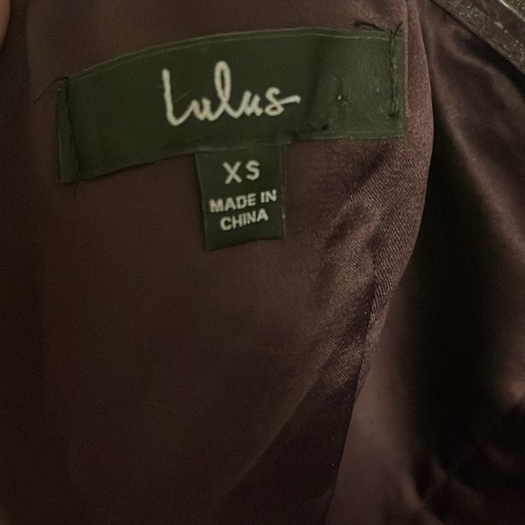 Lulus Devoted to Romance Dark‎ Purple Strapless Maxi Fairy Dress women’s size XS - Picture 8 of 9